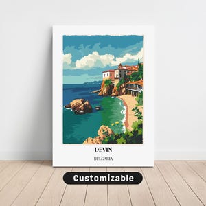 Devin, Bulgaria Travel Canvas , Devin, Bulgaria Travel poster , Custom Canvas , Poster Wall Art , Travel Art , Digital download