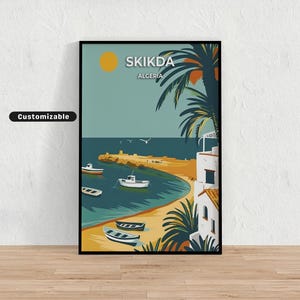 Skikda, Algeria Travel poster , Skikda, Algeria Travel poster , Custom poster , Poster Wall Art , Travel Art , Digital download