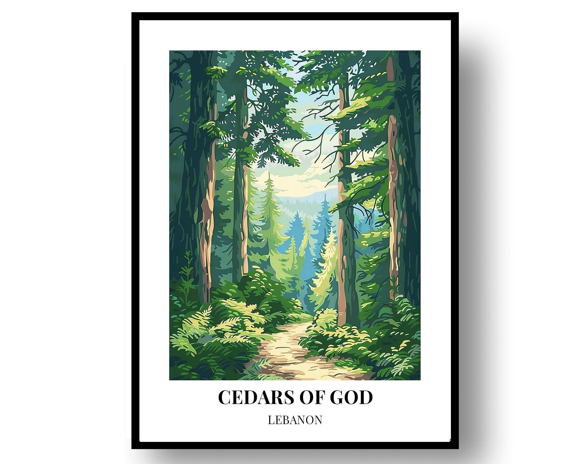Cedars of God Travel Art - Lebanon Landscape Poster or Canvas - Etsy