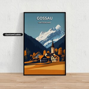 Gossau, Switzerland Travel poster , Gossau, Switzerland Travel poster , Custom poster , Poster Wall Art , Travel Art , Digital download