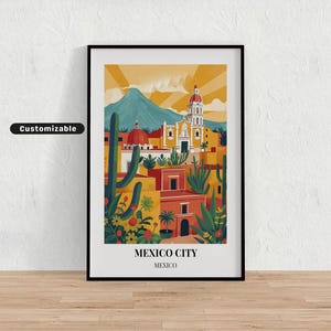 Mexico City, Mexico Travel poster , Mexico City, Mexico Travel poster , Custom poster , Poster Wall Art , Travel Art , Digital download