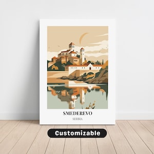 Smederevo, Serbia Travel Canvas , Smederevo, Serbia Travel poster , Custom Canvas , Poster Wall Art , Travel Art , Digital download