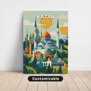 Kazan, Russia Travel Canvas , Kazan, Russia Travel poster , Custom Canvas , Poster Wall Art , Travel Art , Digital download
