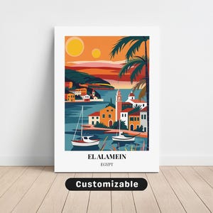 El Alamein, Egypt Travel Canvas , El Alamein, Egypt Travel poster , Custom Canvas , Poster Wall Art , Travel Art , Digital download