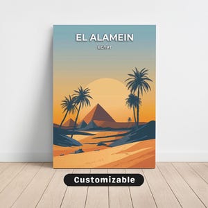 El Alamein, Egypt Travel Canvas , El Alamein, Egypt Travel poster , Custom Canvas , Poster Wall Art , Travel Art , Digital download