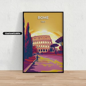 Rome, Italy Travel poster , Rome, Italy Travel poster , Custom poster , Poster Wall Art , Travel Art , Digital download