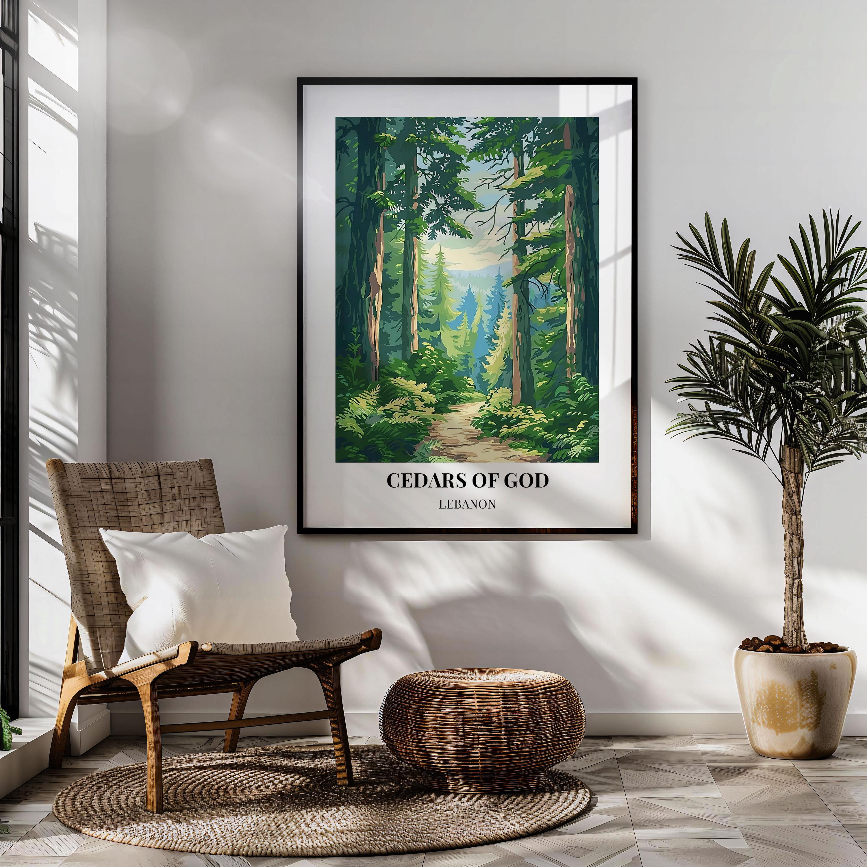 Cedars of God Travel Art - Lebanon Landscape Poster or Canvas - Etsy