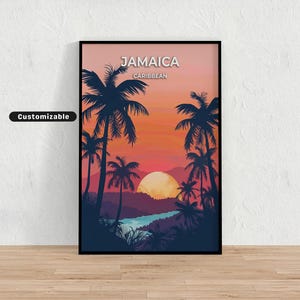 Jamaica, Caribbean Travel poster , Jamaica, Caribbean Travel poster , Custom poster , Poster Wall Art , Travel Art , Digital download
