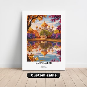 Kaliningrad, Russia Travel Canvas , Kaliningrad, Russia Travel poster , Custom Canvas , Poster Wall Art , Travel Art , Digital download