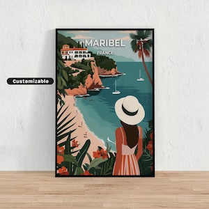 Maribel, France Travel poster , Maribel, France Travel poster , Custom poster , Poster Wall Art , Travel Art , Digital download