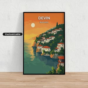 Devin, Bulgaria Travel poster , Devin, Bulgaria Travel poster , Custom poster , Poster Wall Art , Travel Art , Digital download