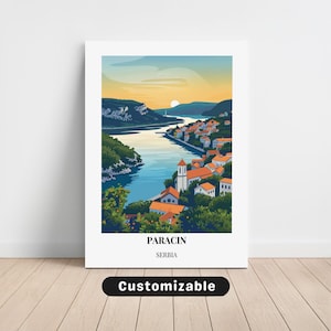 Paracin, Serbia Travel Canvas , Paracin, Serbia Travel poster , Custom Canvas , Poster Wall Art , Travel Art , Digital download