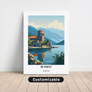 Butrint, Albania Travel Canvas , Butrint, Albania Travel poster , Custom Canvas , Poster Wall Art , Travel Art , Digital download