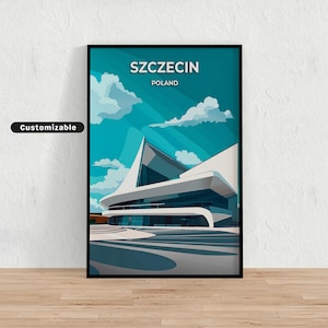 Szczecin, Poland Travel poster , Szczecin, Poland Travel poster , Custom poster , Poster Wall Art , Travel Art , Digital download