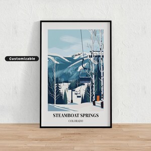 Steamboat Springs, Colorado Travel poster , Steamboat Springs, Colorado Travel poster , Custom poster , Poster Wall Art , Travel Art ,