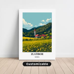 Zlatibor, Serbia Travel Canvas , Zlatibor, Serbia Travel poster , Custom Canvas , Poster Wall Art , Travel Art , Digital download
