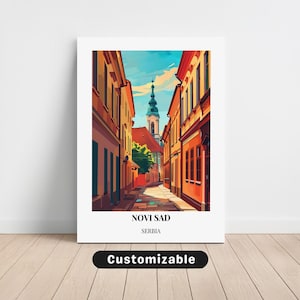 Novi Sad, Serbia Travel Canvas , Novi Sad, Serbia Travel poster , Custom Canvas , Poster Wall Art , Travel Art , Digital download