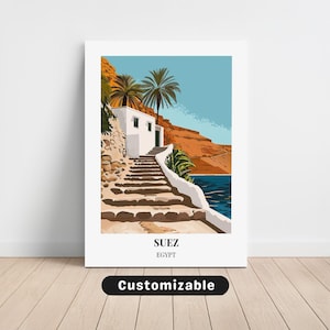 Suez, Egypt Travel Canvas , Suez, Egypt Travel poster , Custom Canvas , Poster Wall Art , Travel Art , Digital download