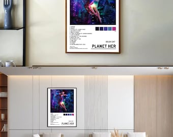 Doja Cat Planet Her Album Poster PNG