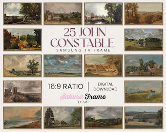 John Constable Landscape Art, 25 Piece Samsung Frame TV Art Collection (Digital Download)