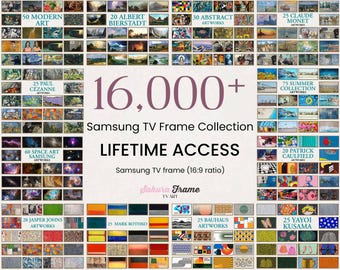 16,000+ Frame TV Art Collection – Entire Store Digital Artwork Library, 4K Art for Samsung Frame & All Frame-Style TVs
