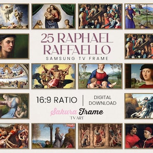 Raphael Renaissance - 4K Frame TV Art, 25 Piece Set (Digital Download)