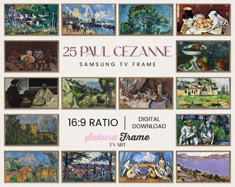 Paul Cézanne Frame TV Art Gallery – 4K Post-Impressionist Digital Wall Art for Frame-Style TVs (Instant Digital Download)