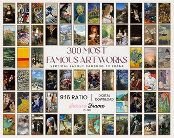 4K Famous Artists Frame TV Art – 300+ Vertical Masterpieces (Digital Download)