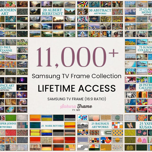 Frame TV Art Set of 11,000+ Vintage Art Collection, Entire Store, All Art Famous Art Paintings, Modern TV Art, Samsung Art, Digital Download