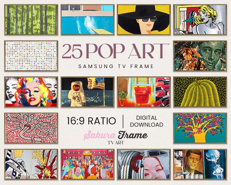 Pop Art Gallery - 25 Bold 4K Artworks for Samsung Frame TV (digital ...