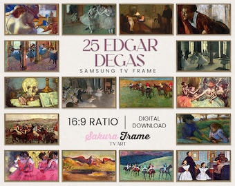 25 Edgar Degas 4k Samsung Frame TV Artwork Collection, Frame TV Ballet Art Set, Digital Art for Frame TV, Edgar Degas Tv Frame Art Download