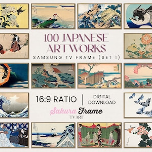 100 Japanese 4k Samsung Frame TV Art, Japanese Frame TV Art Bundle Art, Frame TV Art Downloads, Vintage Japanese Tv Frame Art, Set 1