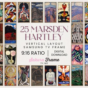 25 Marsden Hartley Art Vertical 4k Samsung Frame TV Bundle, Frame TV Modern Art, Digital Art for Frame TV, Marsden Hartley Tv Frame Art
