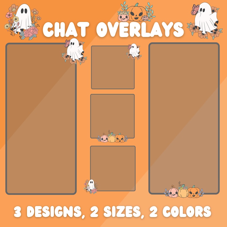 Overlay Helper Halloween Stream Overlay Package for Twitch, Cute Stream Overlay ...