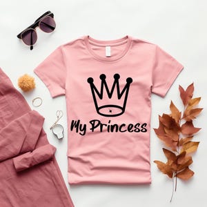 My Princess Crown Clipart SVG - PNG for Shirts, Queen Crown Vector for Shirts, Vector Art, Clipart Image, Shirt Template Png, Vector Artwork