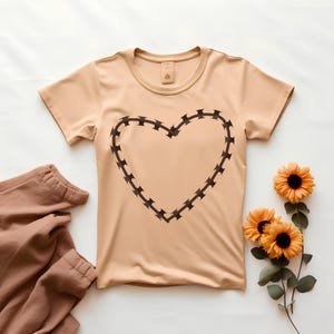 Heart Shape Clipart - Simple Heart SVG for T-Shirts and Craft Projects, Heart Outline SVG - Open Heart SVG for Printables, Heart Artwork
