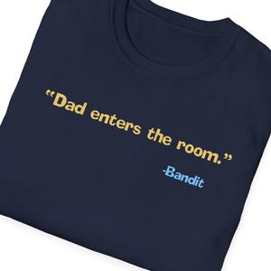 Bandit Heeler Dad T-Shirt: Bluey Inspired, Double Sided Design