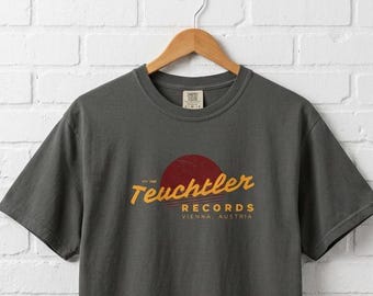 Teuchtler Records Shirt | Before Sunrise Vienna Shirt | Vintage Record Store Tee | Vienna Austria T-Shirt | Vinyl Lover Gift