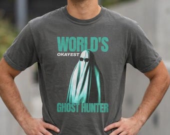 Funny Ghost Hunter Shirt | Cool Ghost Halloween Shirt | Retro Spooky Graphic Tee | Halloween Party Tee| Fall Comfort Colors Tee