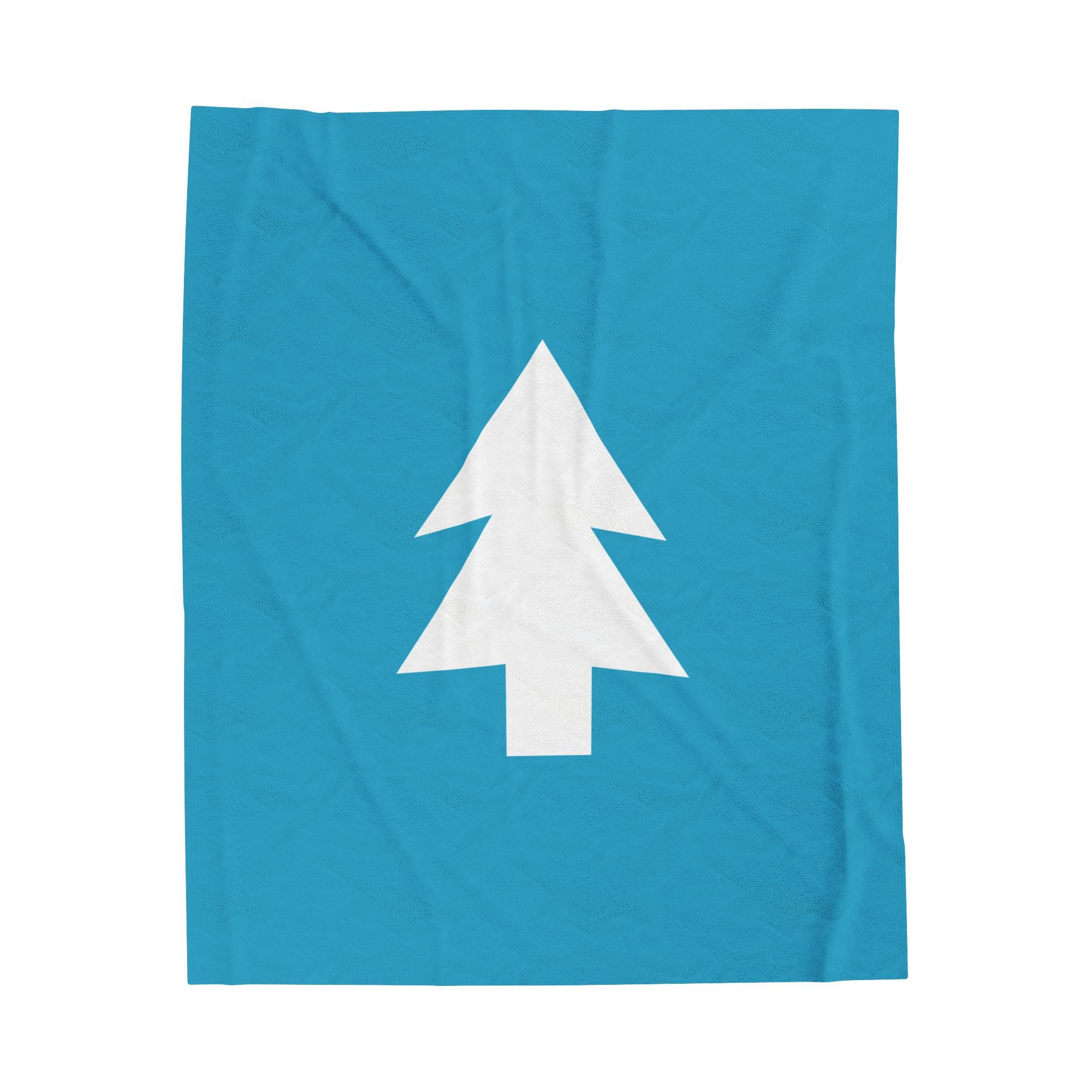 Gravity Falls Inspired Plush Blanket: Blue Pine Tree Design - PNW Fan Gift