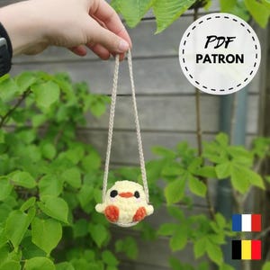 Crochet pattern chick, amigurumi, PDF to download in French, crochet cuddly toy, handmade plush, crochet pattern