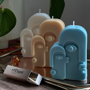 TwoFaced “nYESgori” handcrafted soy candles luxury uniquely shaped
