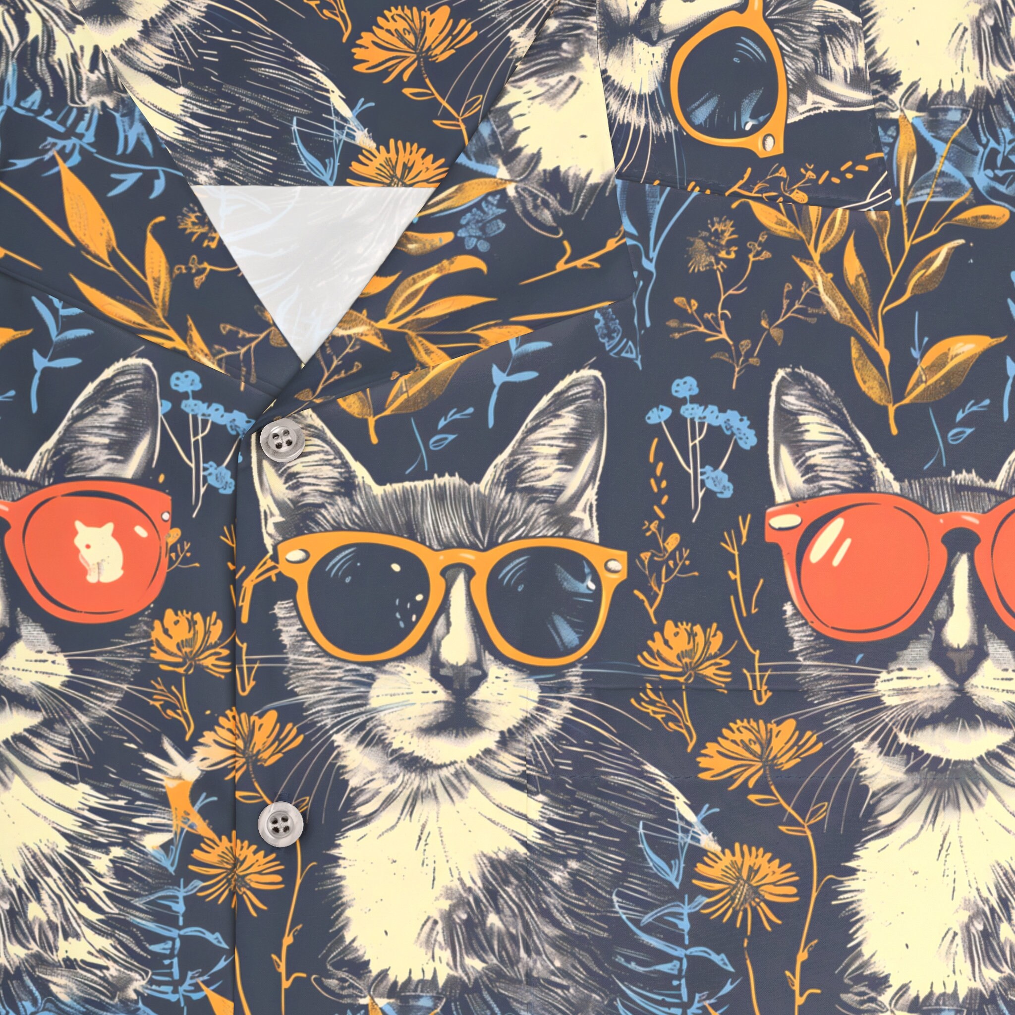 Discover Meow Muse Kitten All Over Print Hawaiian