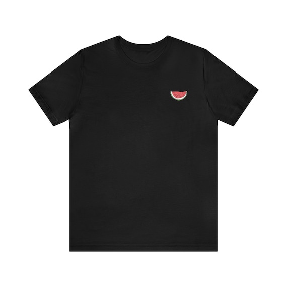 Free Palestine, Minimalistic Watermelon Palestine Unisex Jersey Short Sleeve T. ceasefire now, watermelon shirt Palestinian shirt, gaza