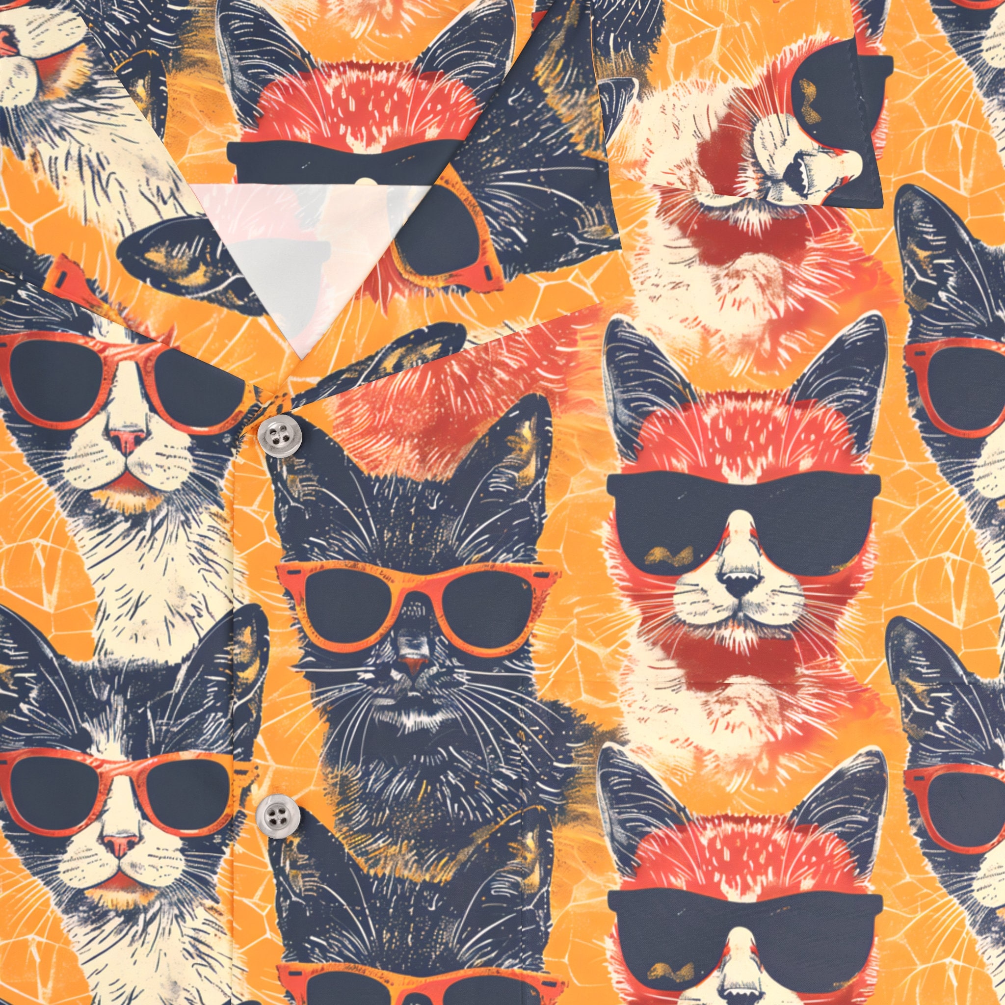 Discover Feline Frolic Kitten All Over Print Hawaiian