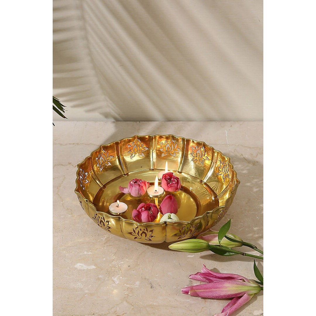 Urli Bowl / Uruli/ Gold Urli Diya/ Diwali Home Decor/christmas Etsy