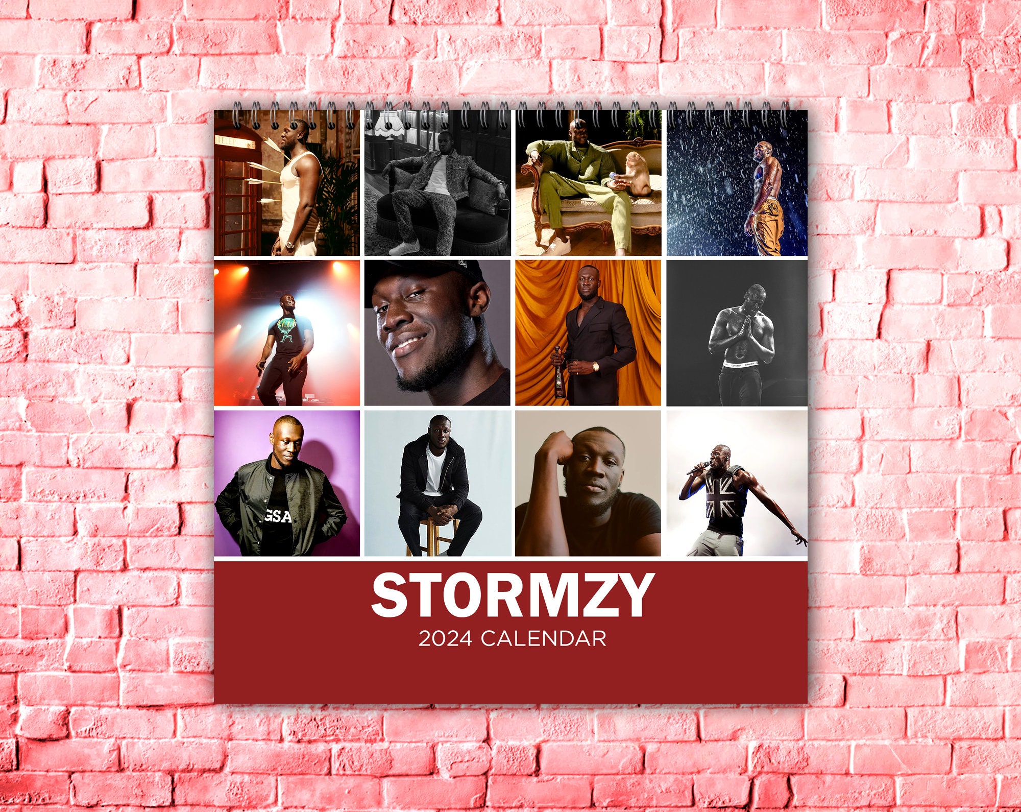 Rapper Stormzy Calendar 2024 Celebrity Calendar 2024 Wall Calendar