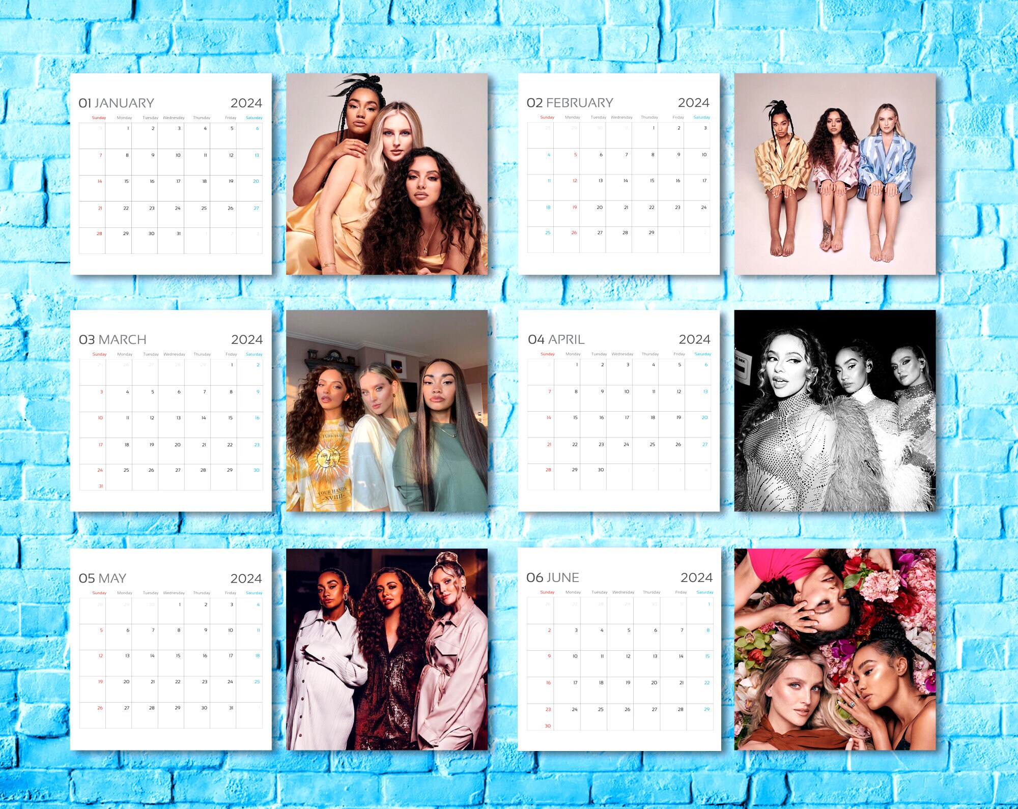 Little Mix Calendar 2024 Celebrity Calendar 2024 Wall Calendar sold by