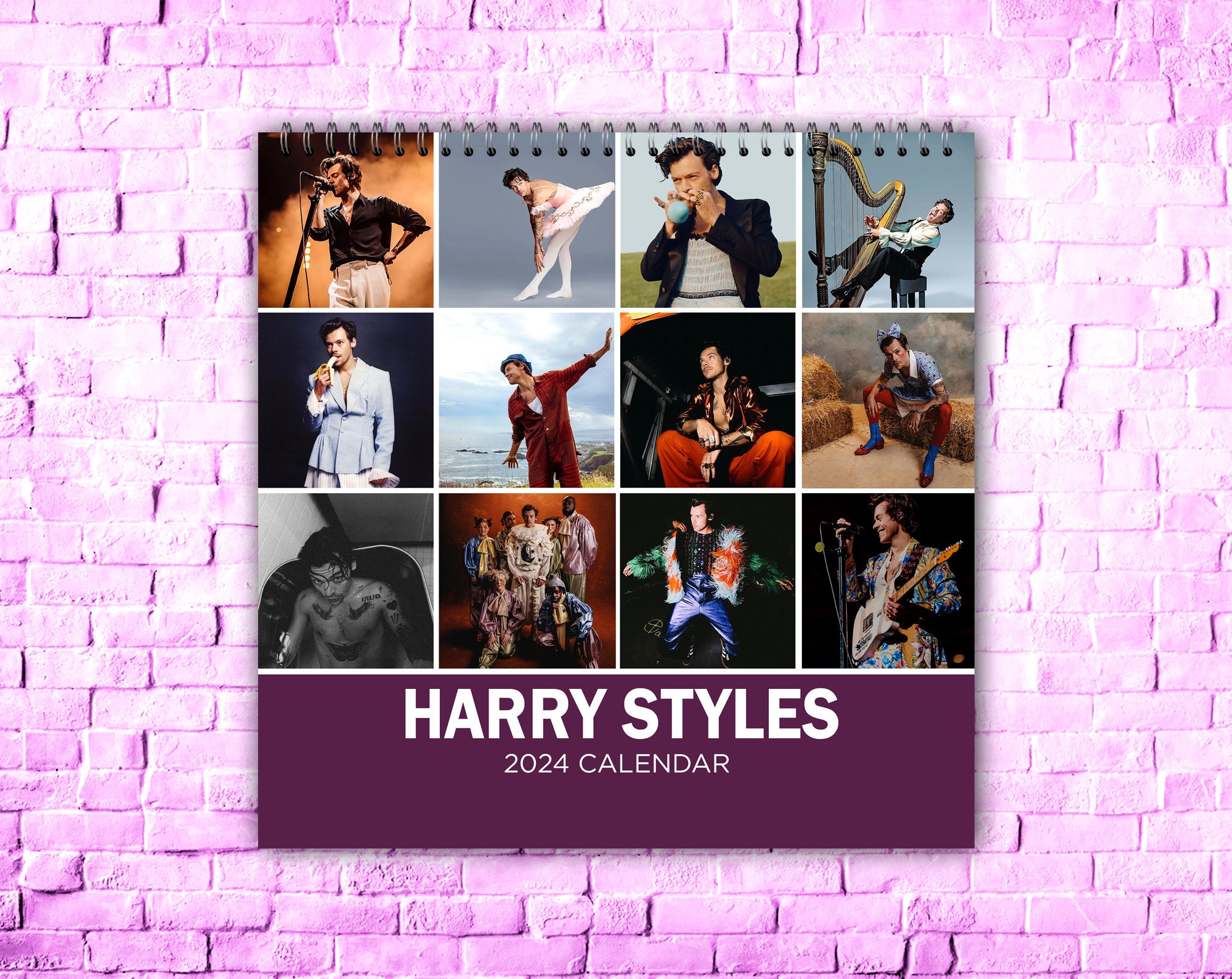 Har.ry Sty.les Calendar 2024 Celebrity Calendar 2024 Wall Calendar sold