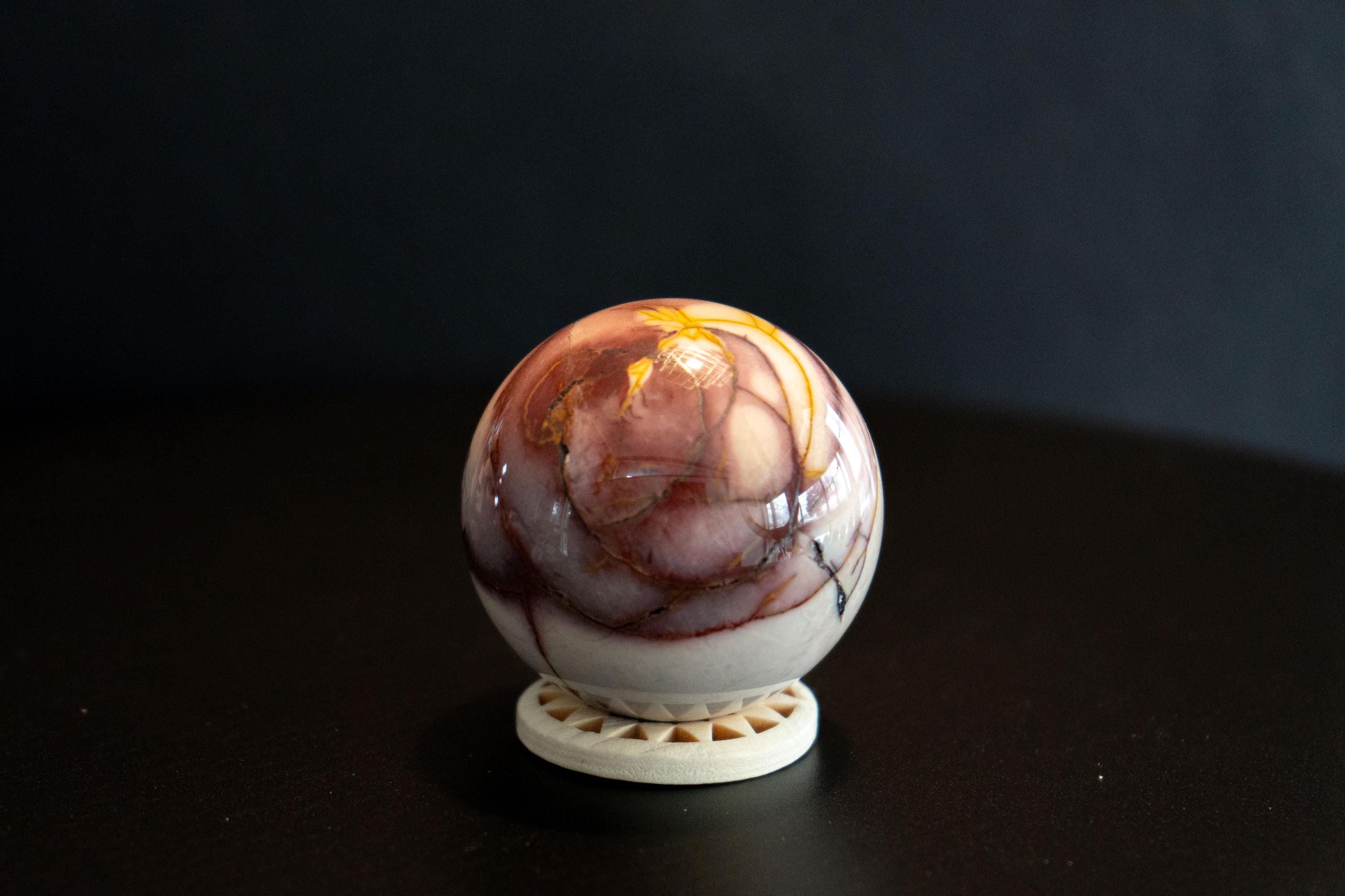【高品質】【レア色】ムーカイト　ジャスパー　スフィア Mookaite jasper sphere - Etsy 日本